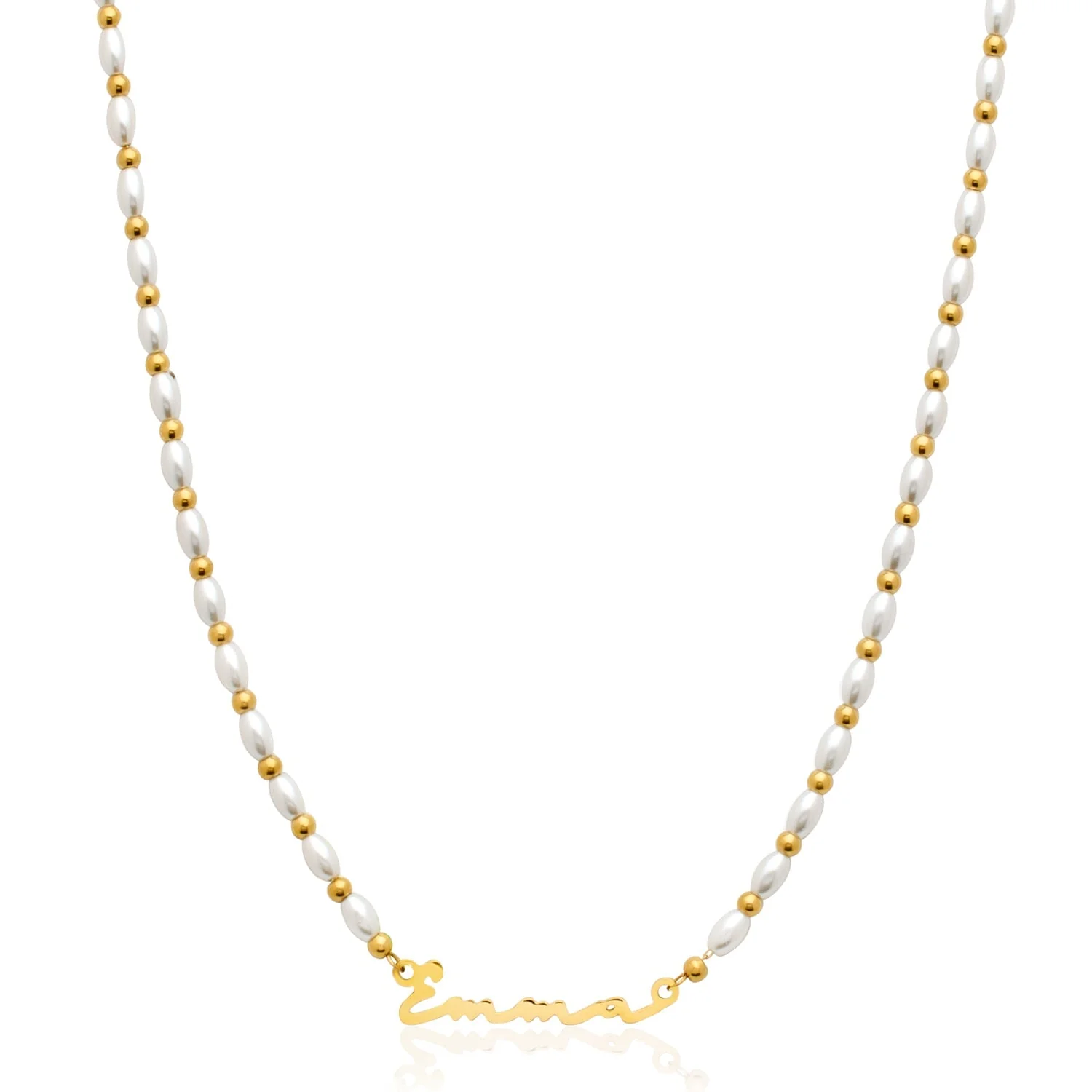 Signature Name Necklace - Gold - Image 19