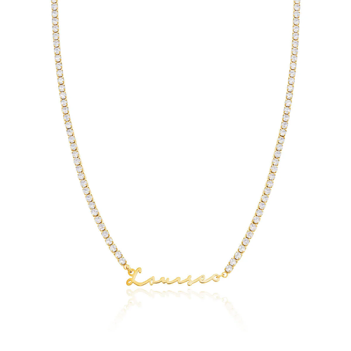 Signature Name Necklace - Gold - Image 24