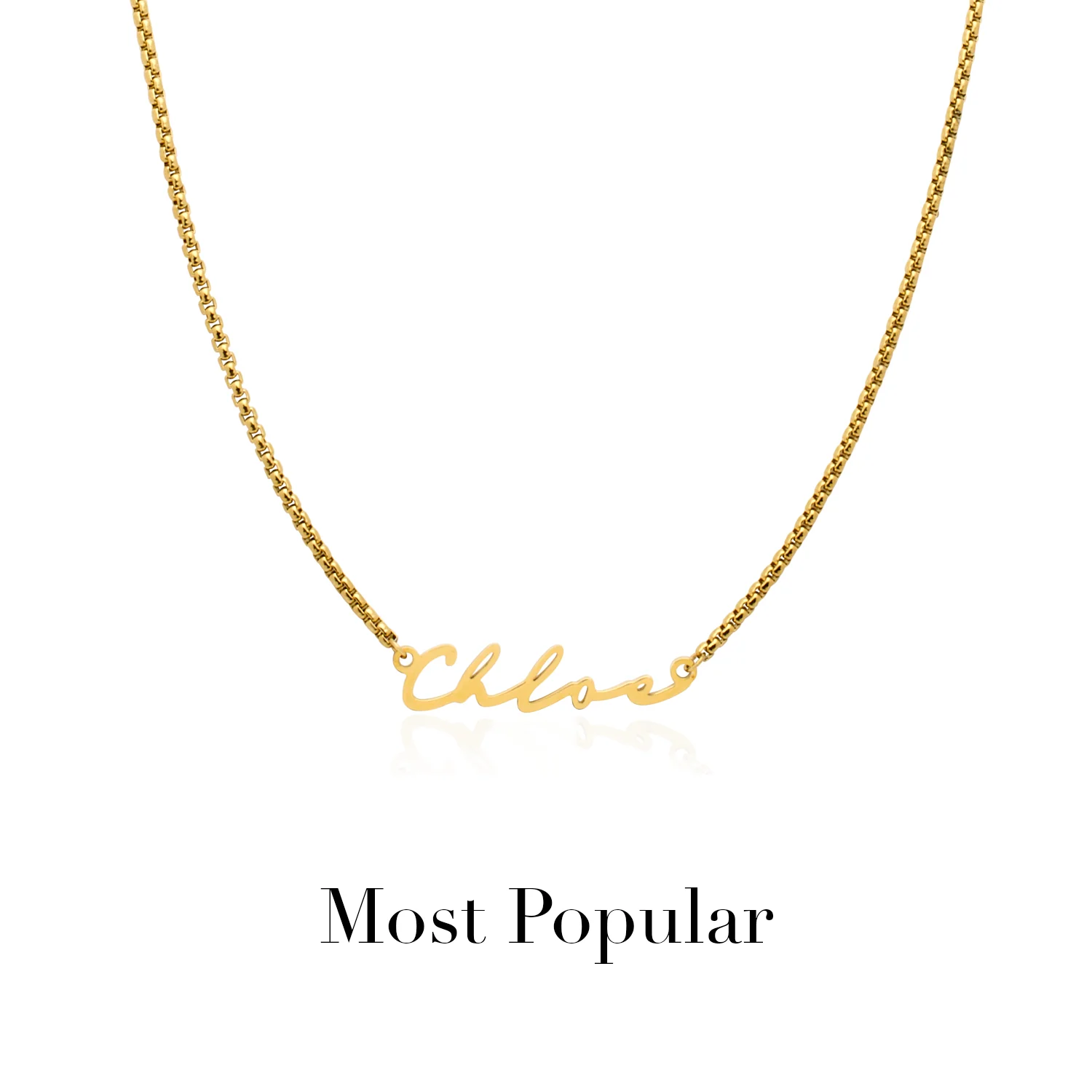 Signature Name Necklace - Gold - Image 26