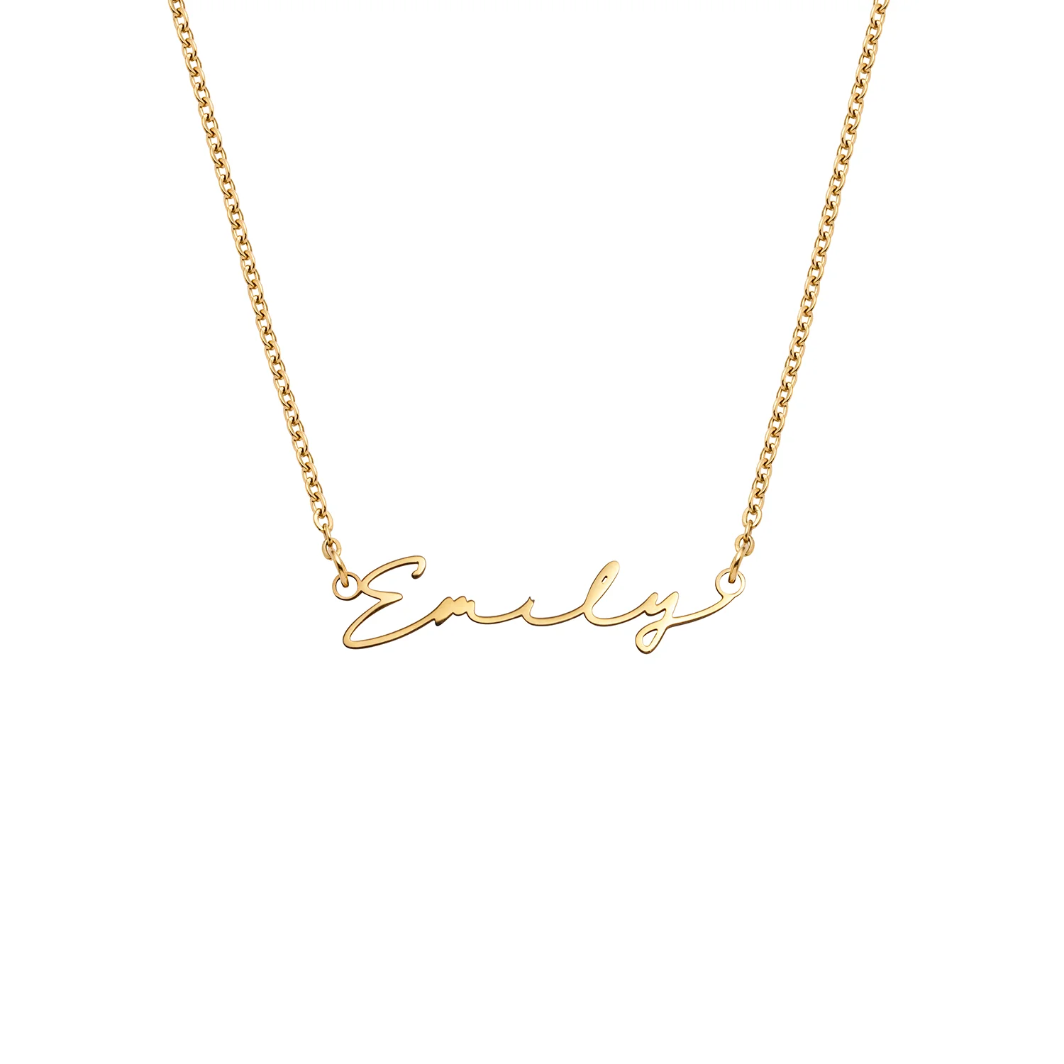 Signature Name Necklace - Gold - Image 32