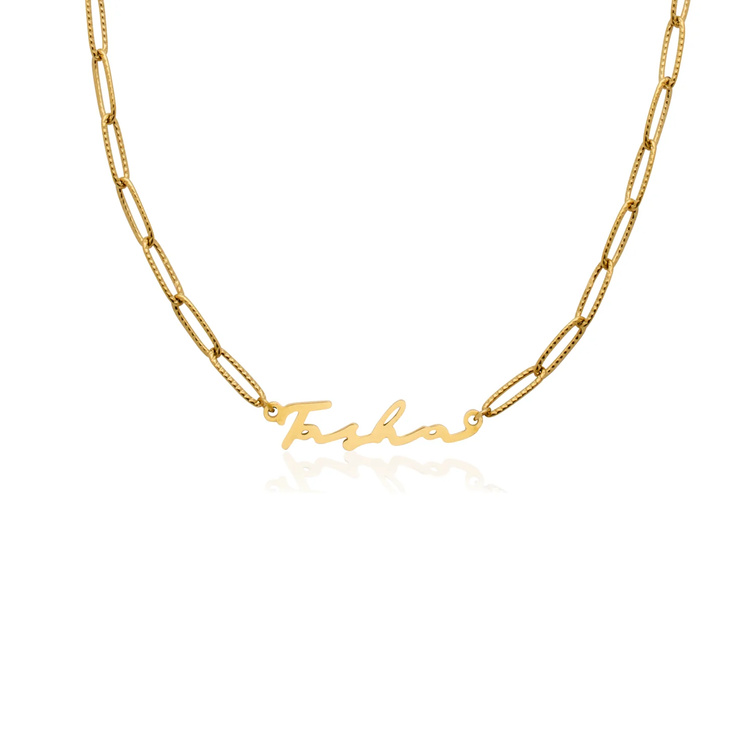 Signature Name Necklace - Gold - Image 34