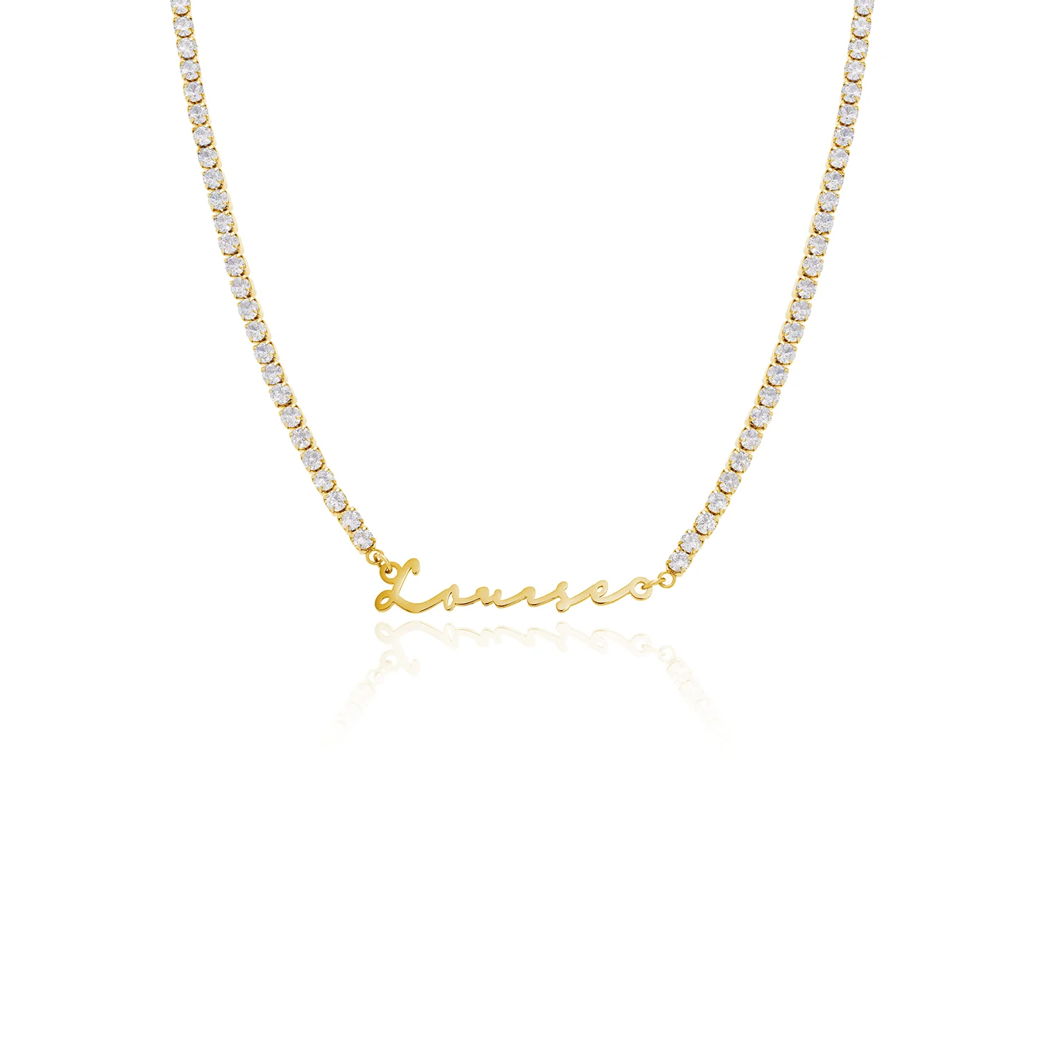 Signature Name Necklace - Gold - Image 36