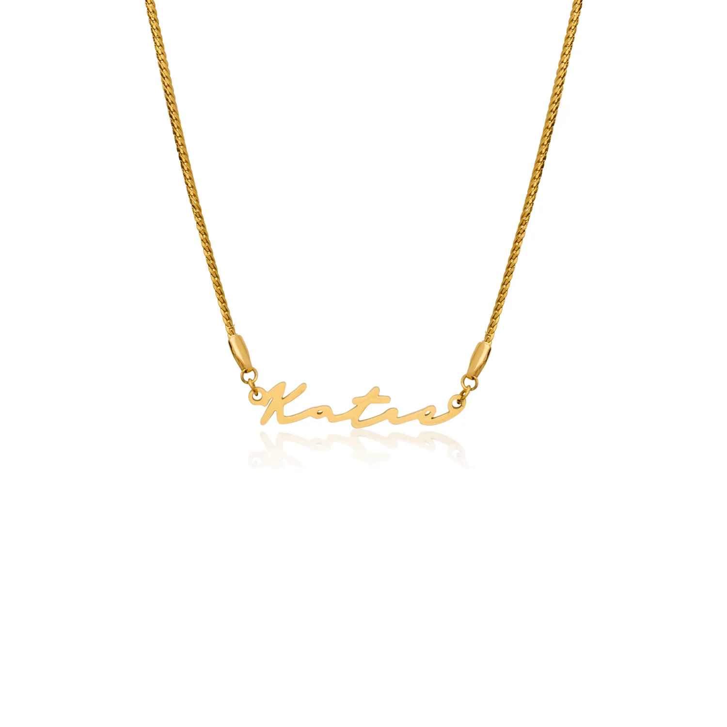 Signature Name Necklace - Gold - Image 40