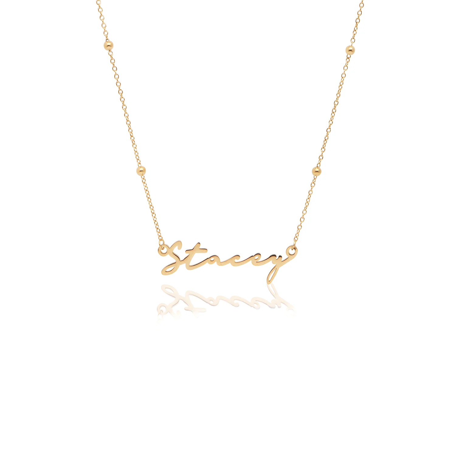 Signature Name Necklace - Gold - Image 42