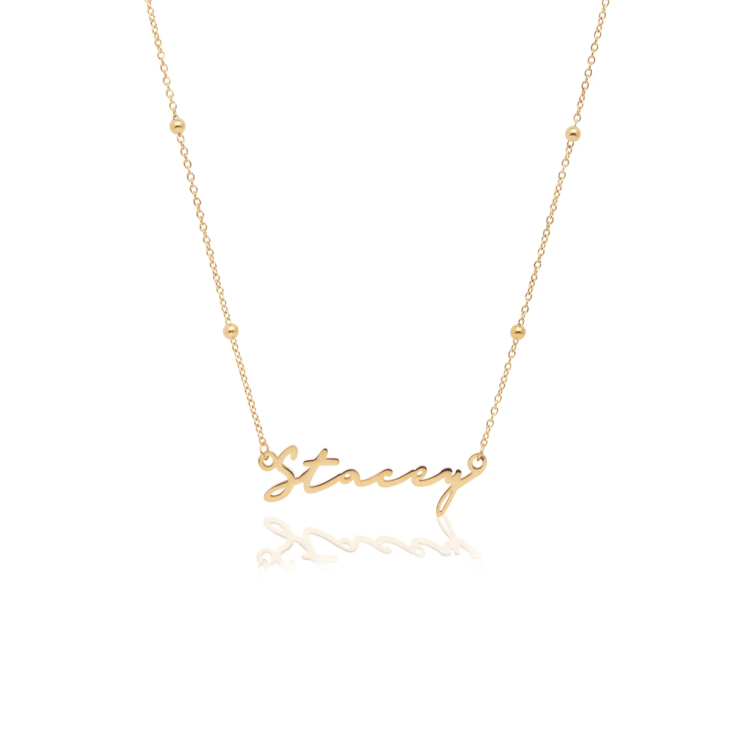 Signature Name Necklace - Gold - Image 43