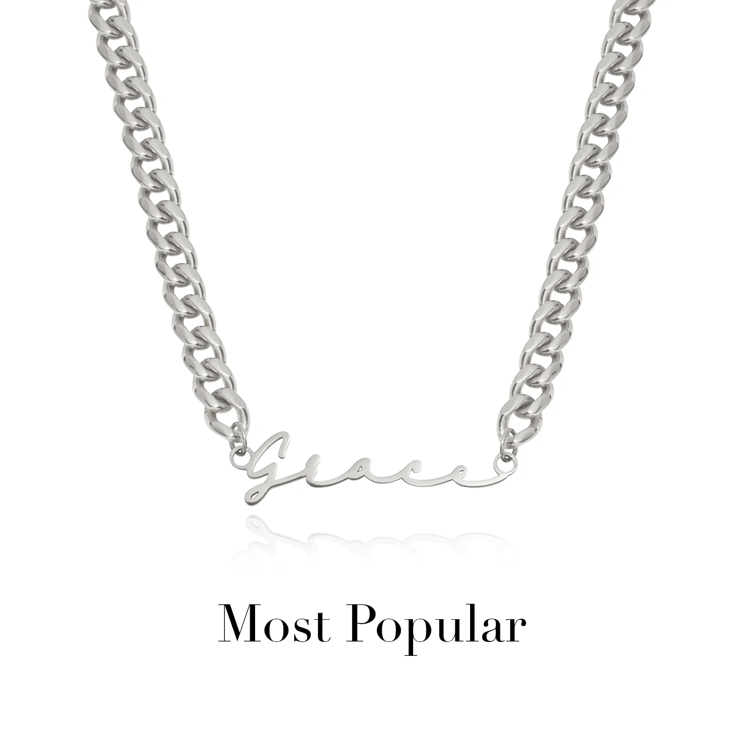 Signature Name Necklace (Silver) - Image 26