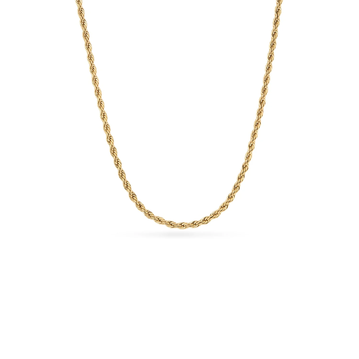Layering Small Rope Chain Necklace (Gold) - Image 2