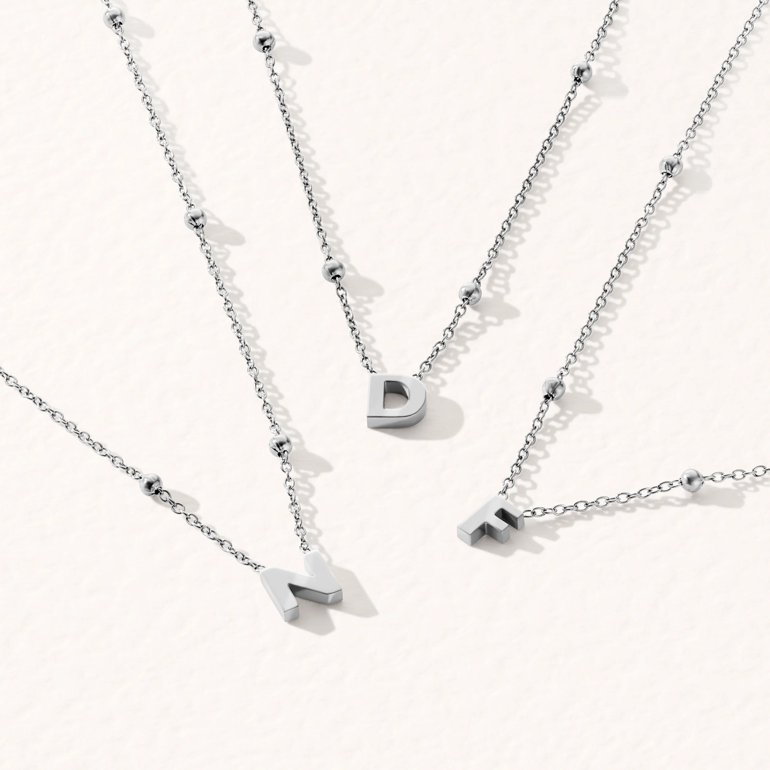 Steiff Teddy Bear & Initial Necklace Bundle (Silver) - Image 5