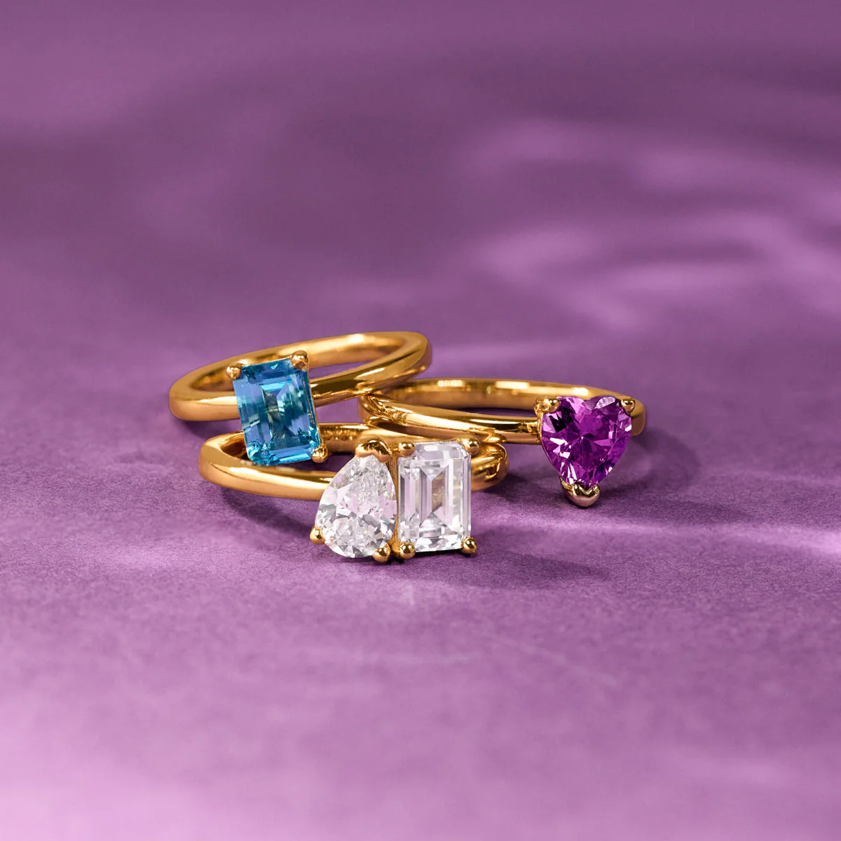Birthstone Emerald Cut Legacy Ring 1ct (Gold) - Image 6