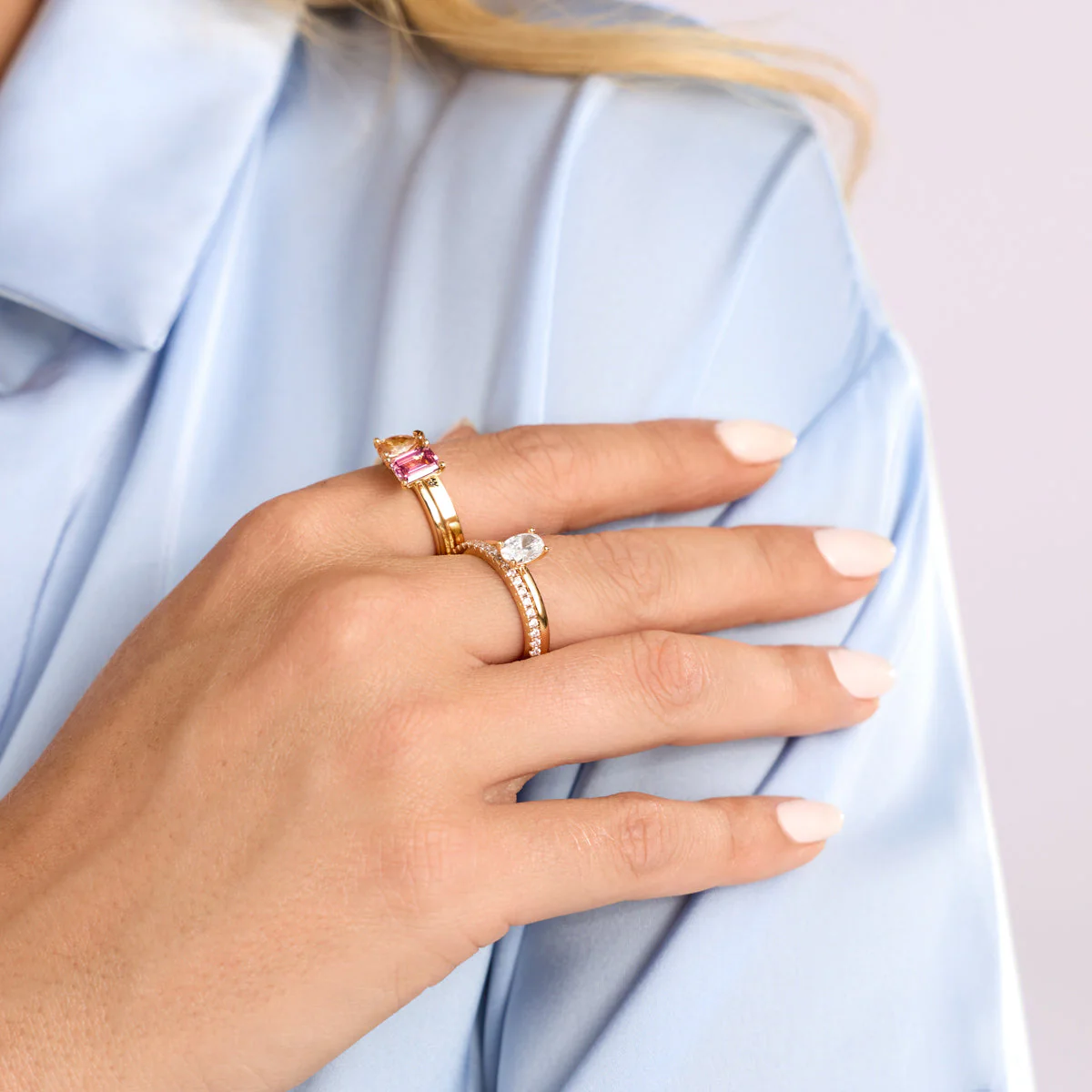 Birthstone Oval Legacy Ring 1ct (Gold) - Image 8