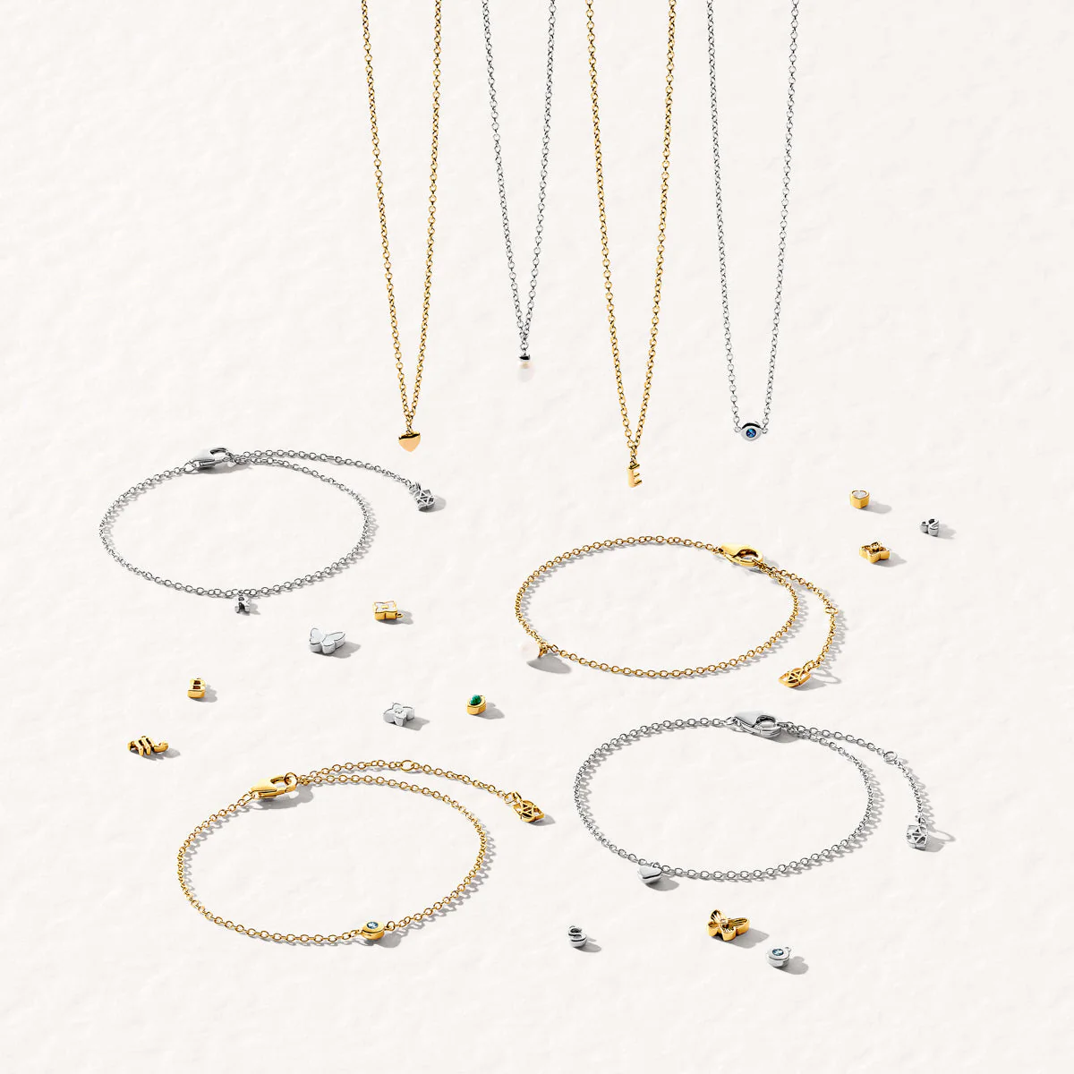 Fine Molten Birthstone Bracelet (Gold) - Image 4