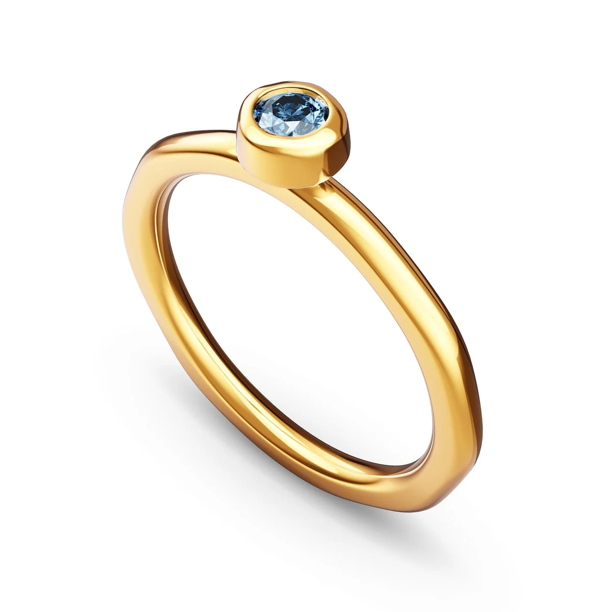 Fine Molten Organic Birthstone Ring (Gold) - Image 10