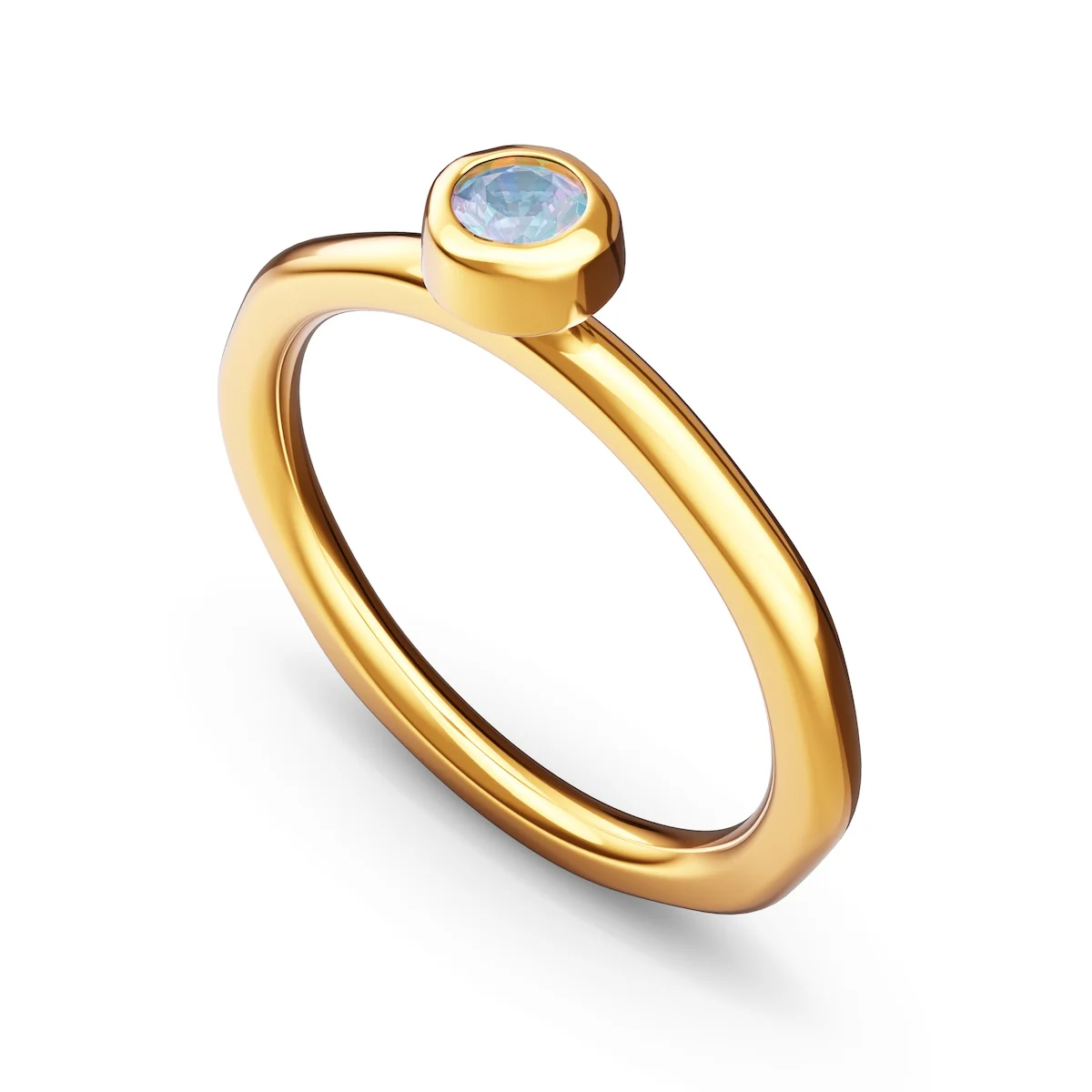 Fine Molten Organic Birthstone Ring (Gold) - Image 14