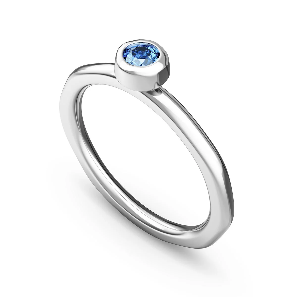 Fine Molten Organic Birthstone Ring (Silver) - Image 11