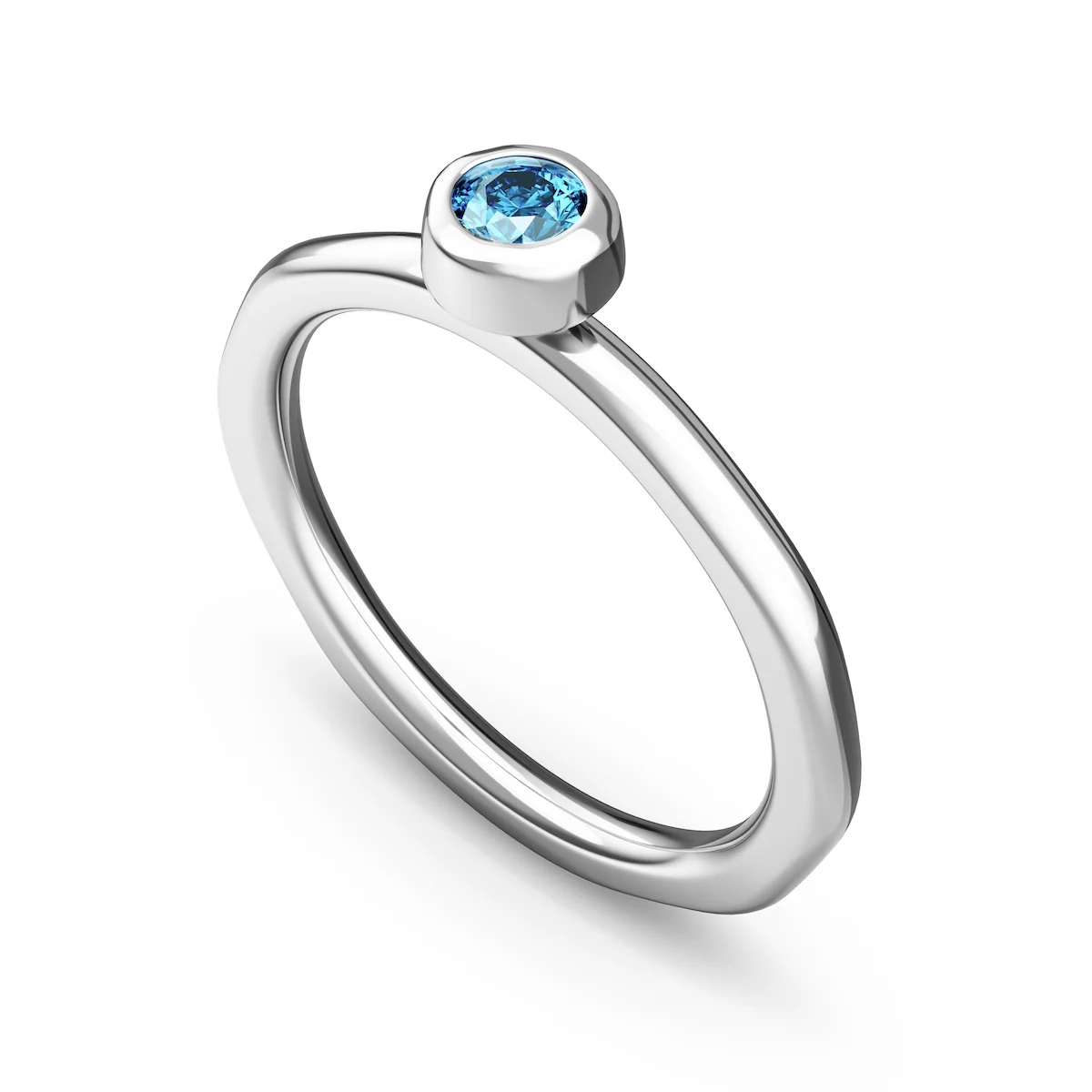 Fine Molten Organic Birthstone Ring (Silver) - Image 13