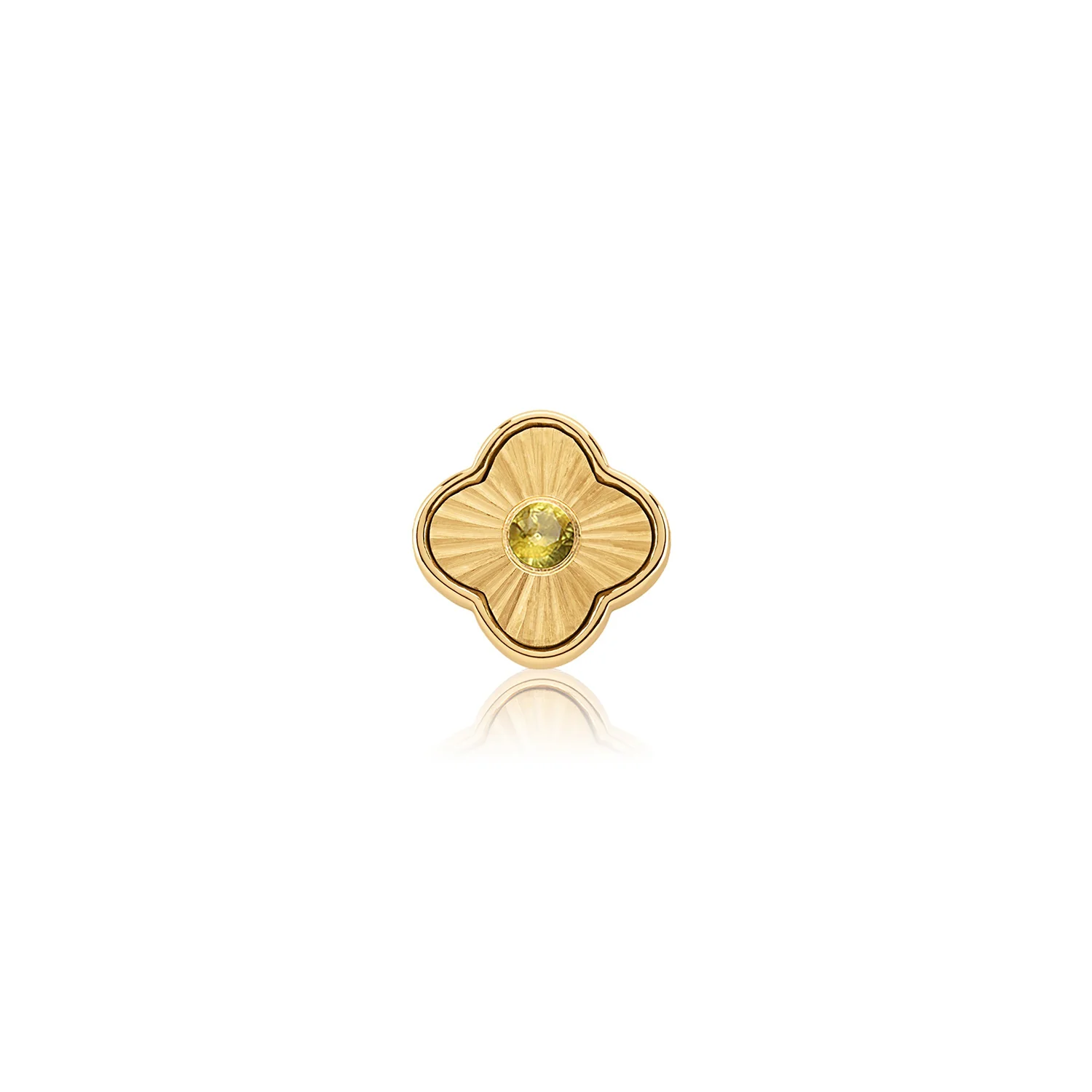 Textured Clover Charms (Gold) - Birthstones - Image 2