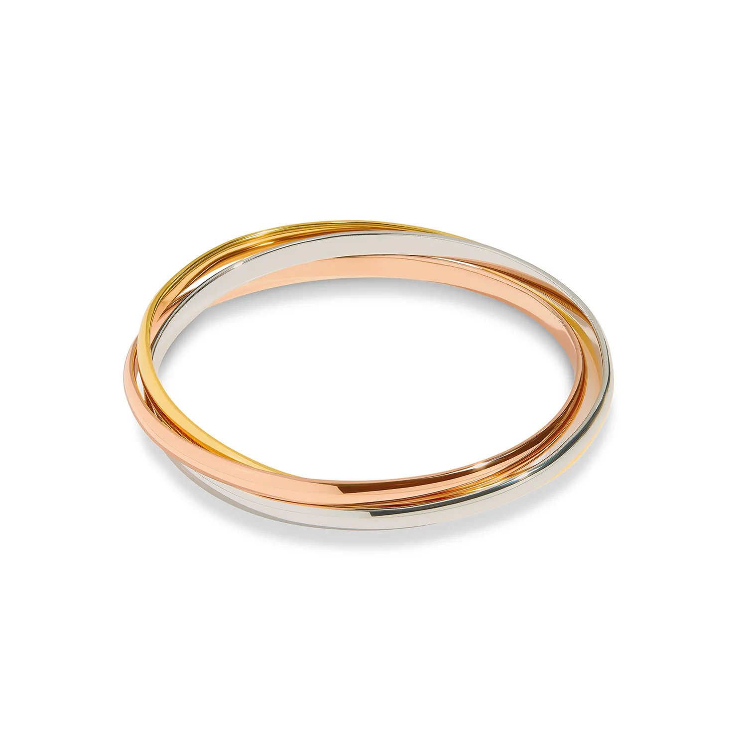 Trilogy Bangle (Gold/Rose Gold/Silver) - Image 6