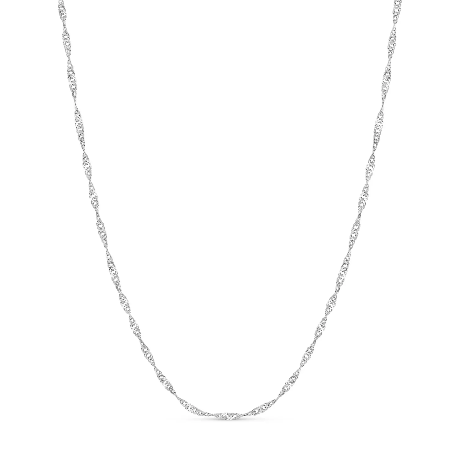 Twisted Chain Necklace (Silver) - Image 4