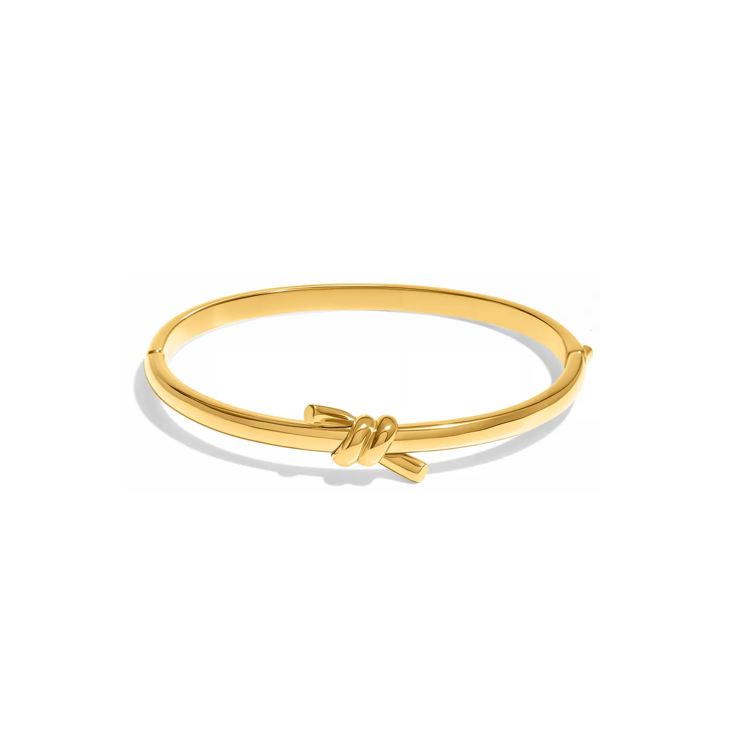 Twisted Knot Bangle (Gold) - Image 6
